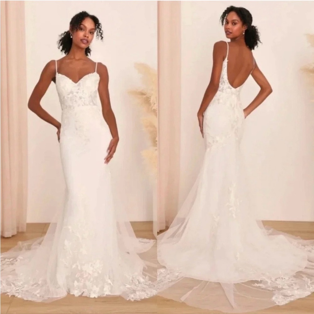 Lulu's White Everlasting Affection Mermaid Wedding Dress